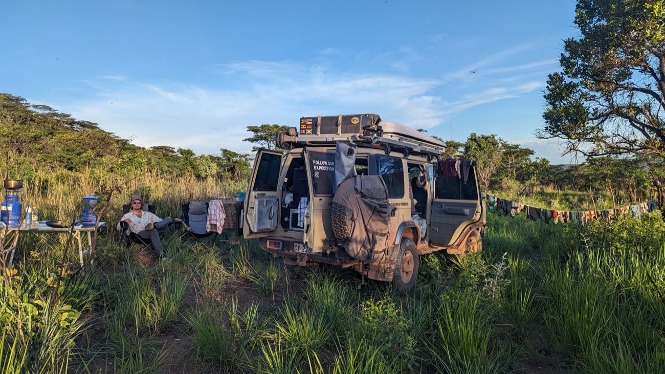 A Land Cruiser in the bush